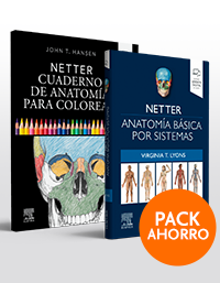 PACK ANATOMÍA NETTER: BÁSICA POR SISTEMAS+CUADERNO DE COLOREAR