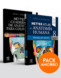 PACK NETTER, ANATOMIA :ATLAS + CUADERNO DE COLOREAR