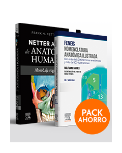 PACK NETTER ATLAS + FENEIS NOMENCLATURA ANATóMICA ILUSTRADA