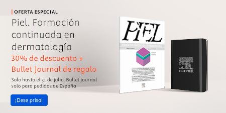 Oferta Especial - Piel. Formación continuada en dermatología. 30% de descuento + Bullet Journal de regalo.